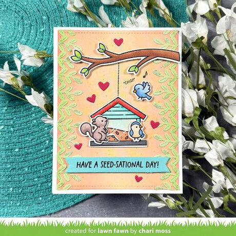Lawn Fawn - Stamps - Backyard Bird Feeder Add-On