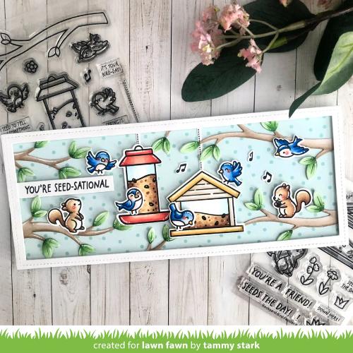 Lawn Fawn - Stamps - Backyard Bird Feeder Add-On