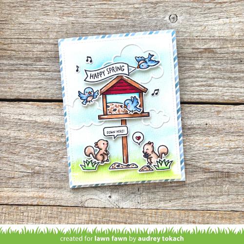 Lawn Fawn - Stamps - Backyard Bird Feeder Add-On
