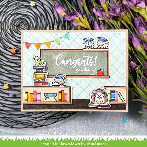 Lawn Fawn - Stamps - Little Woodland Library Friends