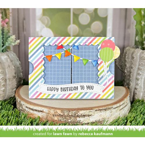 Lawn Fawn - Lawn Cuts - Ta-Da! Diorama! Scalloped Window Add-On Dies