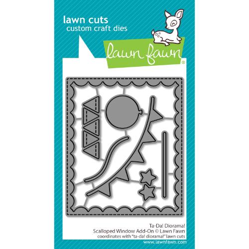 Lawn Fawn - Lawn Cuts - Ta-Da! Diorama! Scalloped Window Add-On Dies