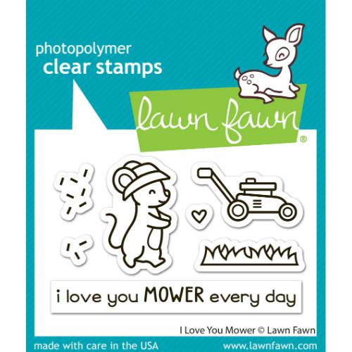 Lawn Fawn - Stamps - I Love You Mower