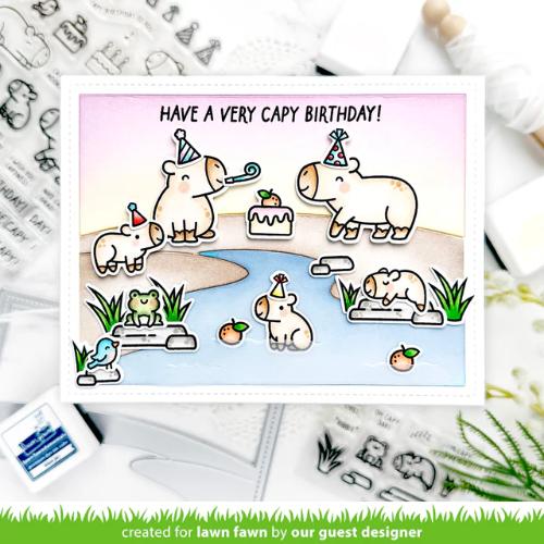 Lawn Fawn - Stamps - Capybaras! Add-On