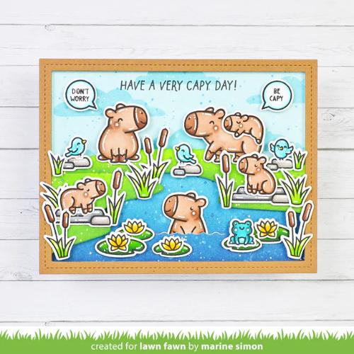 Lawn Fawn - Stamps - Capybaras! Add-On