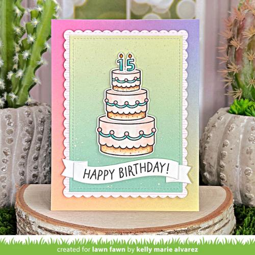Lawn Fawn - Stamps - Cake It Easy