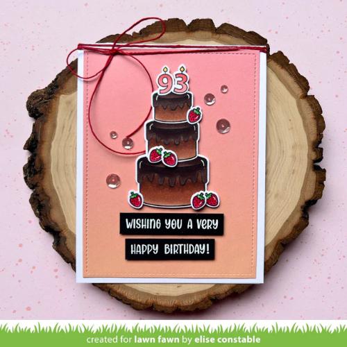 Lawn Fawn - Stamps - Cake It Easy Add-On