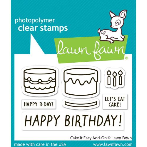 Lawn Fawn - Stamps - Cake It Easy Add-On