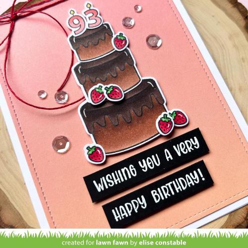 Lawn Fawn - Stamps - Henry's Build-A-Sentiment: Birthday