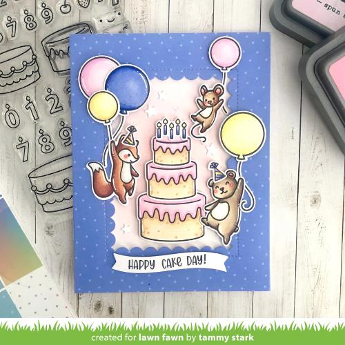 Lawn Fawn - Stamps - Henry's Build-A-Sentiment: Birthday