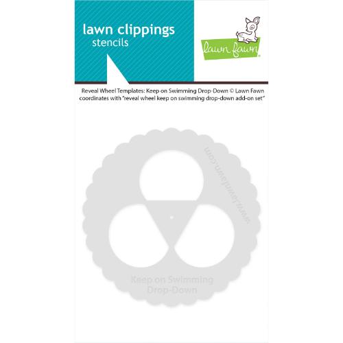 Lawn Fawn - Lawn Clippings - Reveal Wheel Templates: Keep on Swimming Drop-Down