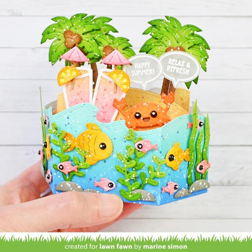 Lawn Fawn - Lawn Cuts - Platform Pop-Up Wave Wrap Around Die