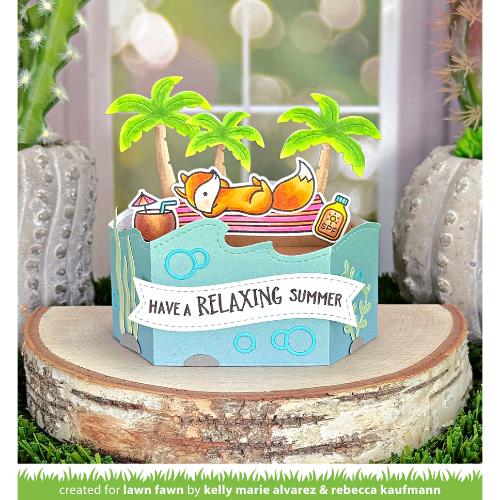 Lawn Fawn - Lawn Cuts - Platform Pop-Up Wave Wrap Around Die