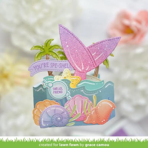 Lawn Fawn - Lawn Cuts - Platform Pop-Up Wave Wrap Around Die