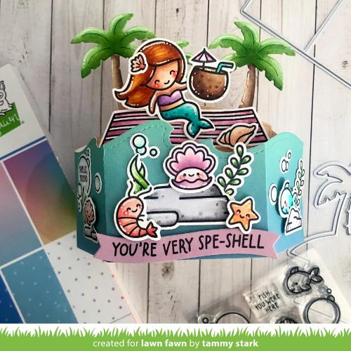 Lawn Fawn - Lawn Cuts - Platform Pop-Up Palm Tree Inserts Dies