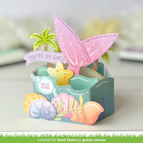 Lawn Fawn - Lawn Cuts - Platform Pop-Up Palm Tree Inserts Dies