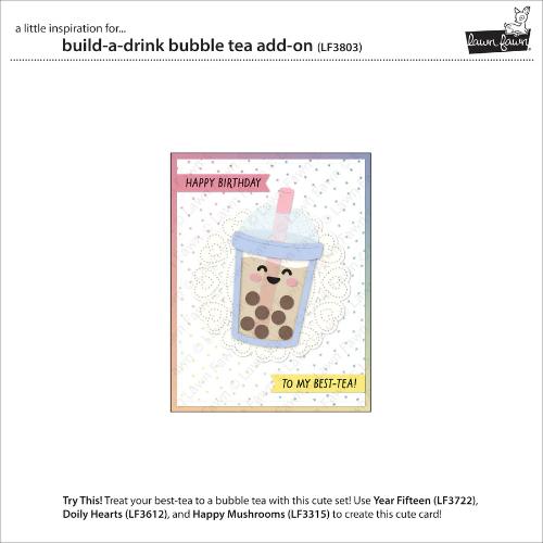 Lawn Fawn - Lawn Cuts - Build-A-Drink Bubble Tea Add-On Dies