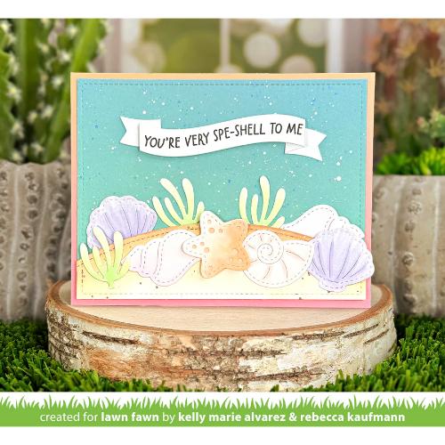 Lawn Fawn - Lawn Cuts - Stitched Seashells Dies