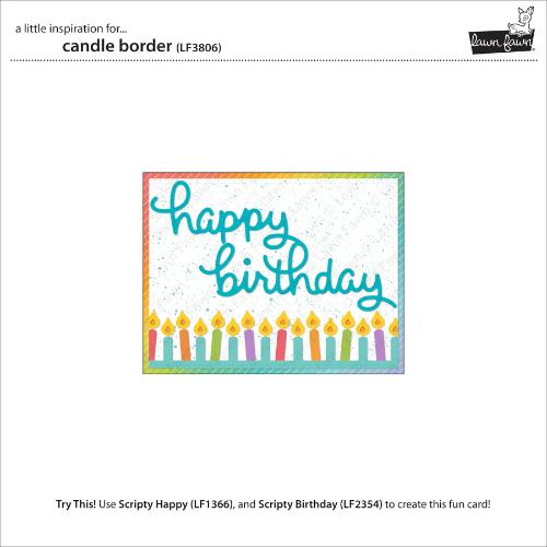 Lawn Fawn - Lawn Cuts - Candle Border Dies
