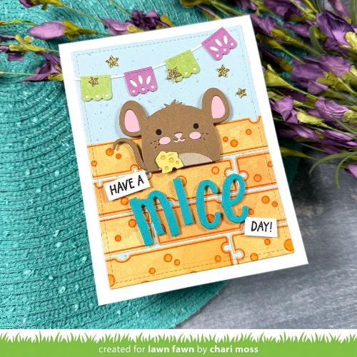 Lawn Fawn - Lawn Cuts - Tiny Gift Box Mouse Add-On Dies