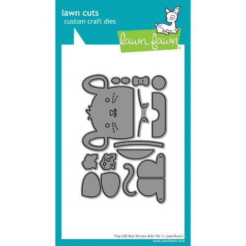 Lawn Fawn - Lawn Cuts - Tiny Gift Box Mouse Add-On Dies