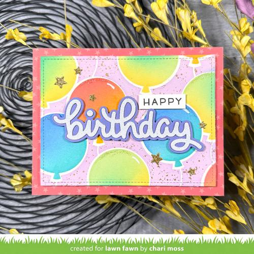 Lawn Fawn - Lawn Cuts - Scripty Birthday Outline Add-On Die