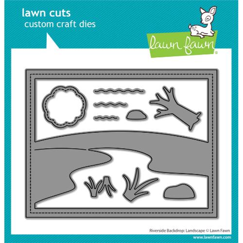Lawn Fawn - Lawn Cuts - Riverside Backdrop: Landscape Dies