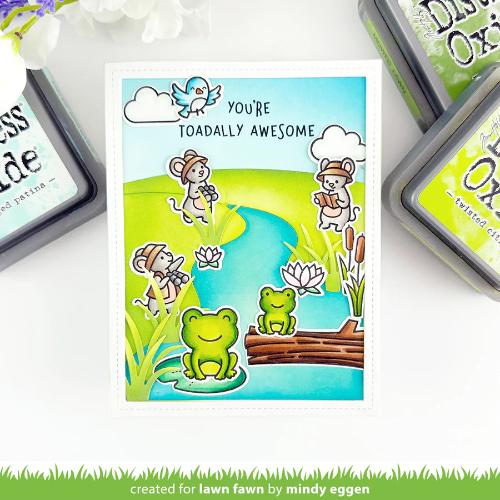 Lawn Fawn - Lawn Cuts - Riverside Backdrop: Portrait Dies