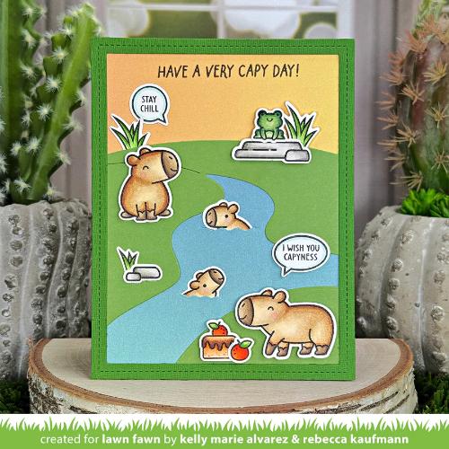 Lawn Fawn - Lawn Cuts - Riverside Backdrop: Portrait Dies