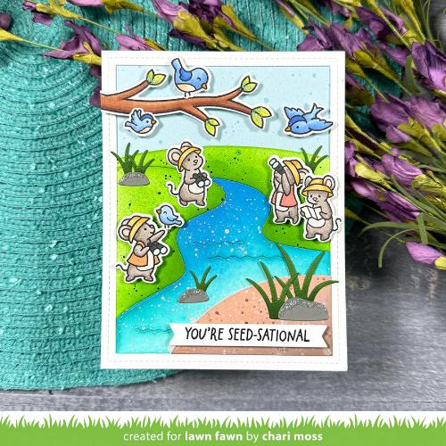 Lawn Fawn - Lawn Cuts - Riverside Backdrop: Portrait Dies