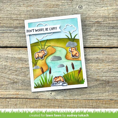 Lawn Fawn - Lawn Cuts - Riverside Backdrop: Portrait Dies