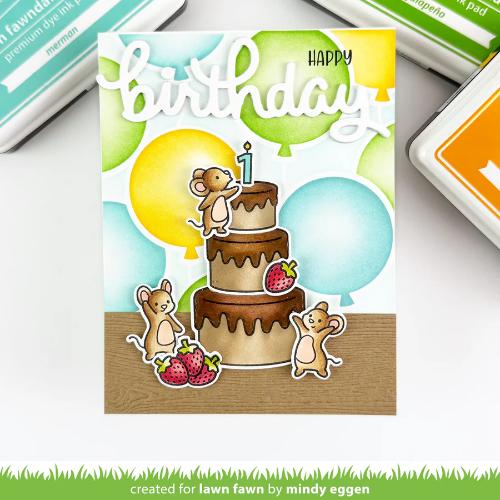 Lawn Fawn - Lawn Clippings - Balloon Background Stencils