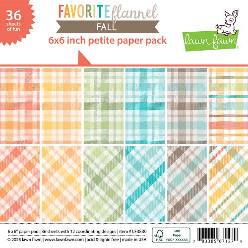 Lawn Fawn - Paper - Favorite Flannel Fall - Petite Paper Pack