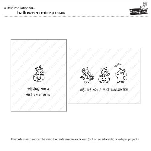 Lawn Fawn - Stamps - Halloween Mice
