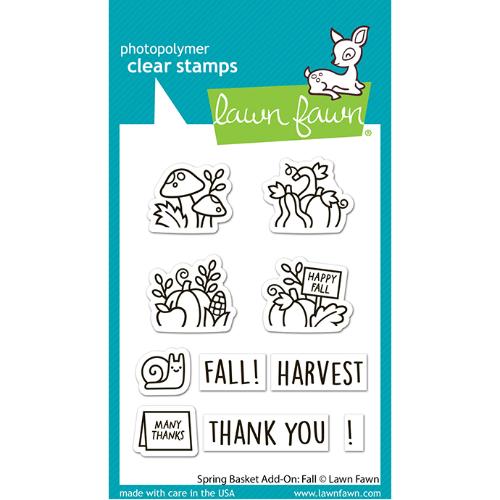Lawn Fawn - Stamps - Spring Basket Add-On: Fall