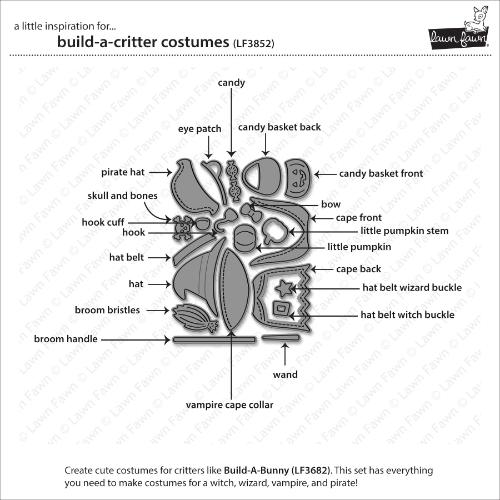 Lawn Fawn - Lawn Cuts - Build-A-Critter Costumes Dies