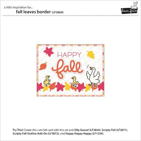 Lawn Fawn - Lawn Cuts - Fall Leaves Border Dies