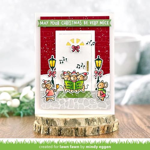 Lawn Fawn - Stamps - Caroling Mice