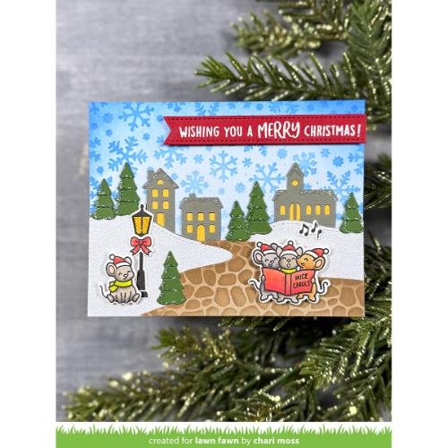 Lawn Fawn - Stamps - Caroling Mice