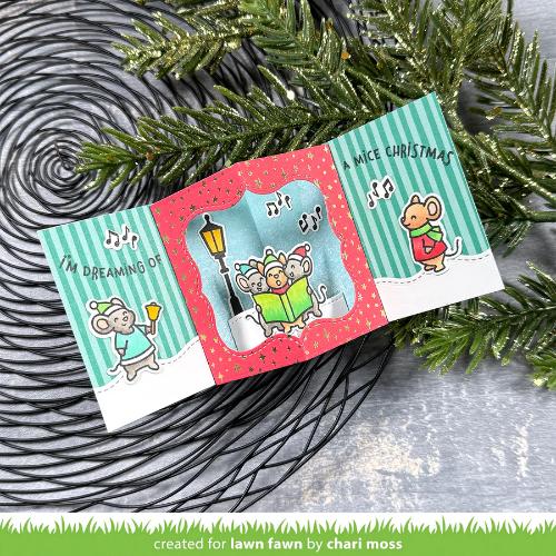 Lawn Fawn - Stamps - Caroling Mice