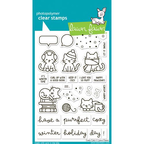 Lawn Fawn - Stamps - Cozy Cats