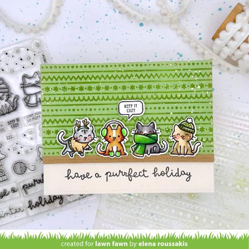 Lawn Fawn - Stamps - Cozy Cats