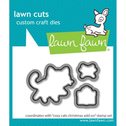 Lawn Fawn - Lawn Cuts - Cozy Cats Christmas Add-On Dies