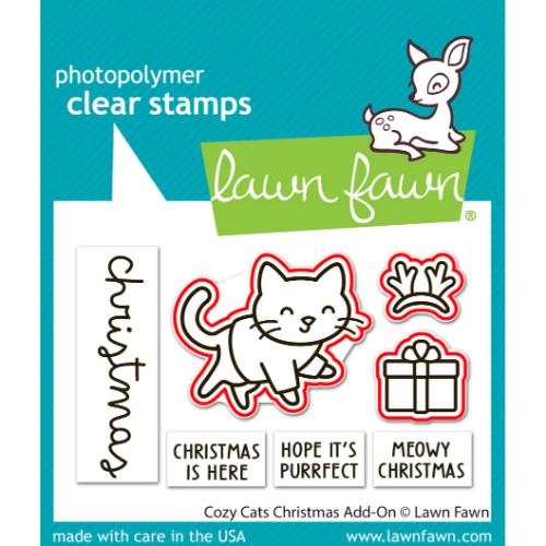 Lawn Fawn - Lawn Cuts - Cozy Cats Christmas Add-On Dies