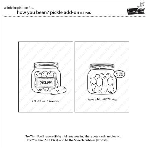Lawn Fawn - Stamps - How You Bean? Pickle Add-On