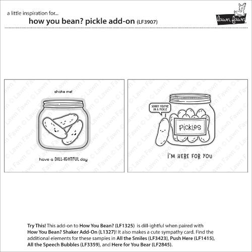 Lawn Fawn - Stamps - How You Bean? Pickle Add-On