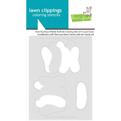 Lawn Fawn - Lawn Clippings - How You Bean? Pickle Add-On Coloring Stencil