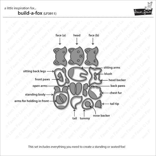 Lawn Fawn - Lawn Cuts - Build-A-Fox Dies