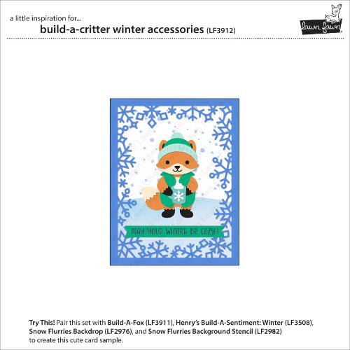 Lawn Fawn - Lawn Cuts - Build-A-Critter Winter Accessories Dies