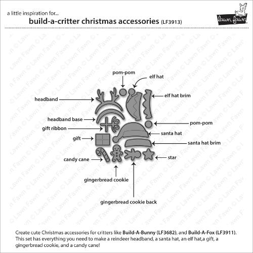 Lawn Fawn - Lawn Cuts - Build-A-Critter Christmas Accessories Dies